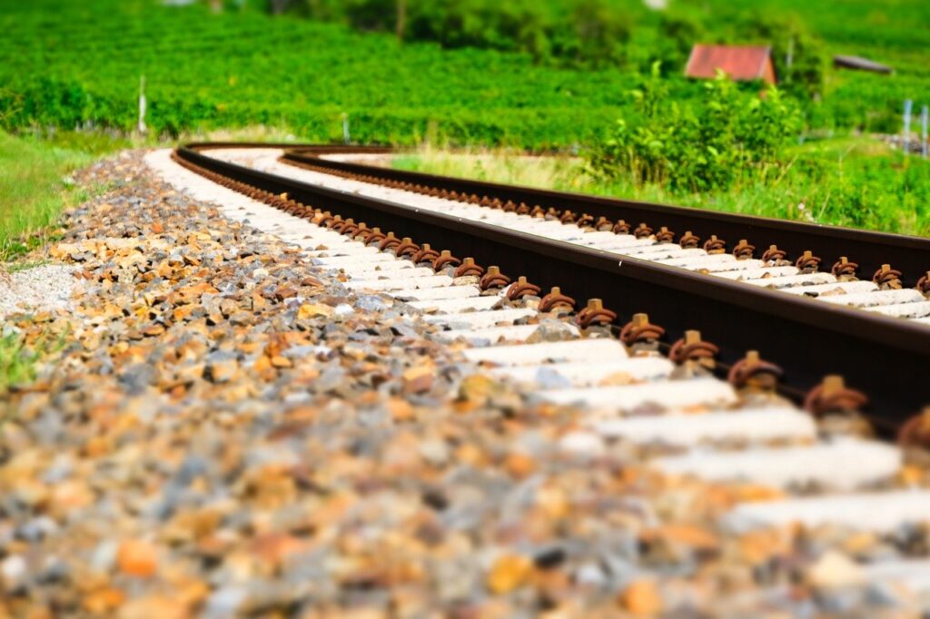 railway, railway rails, rails